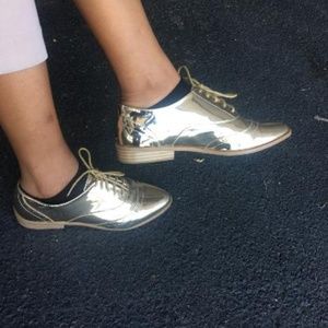 Gold Oxfords